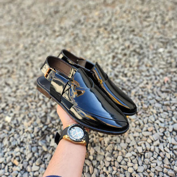 Peshawari Black Sandal-07