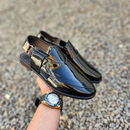 Peshawari Black Sandal-07